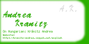 andrea kranitz business card